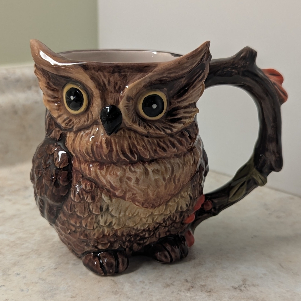 Pretty Ceramic 🦉 Owl 🦉 Mug